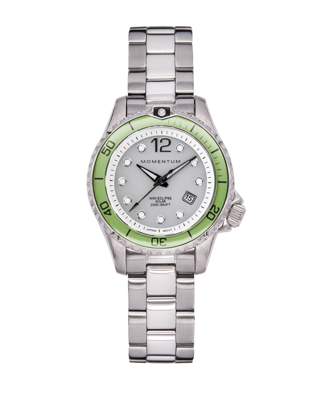 Mini Eclipse Solar - White | Ladies Solar-Powered Dive Watch